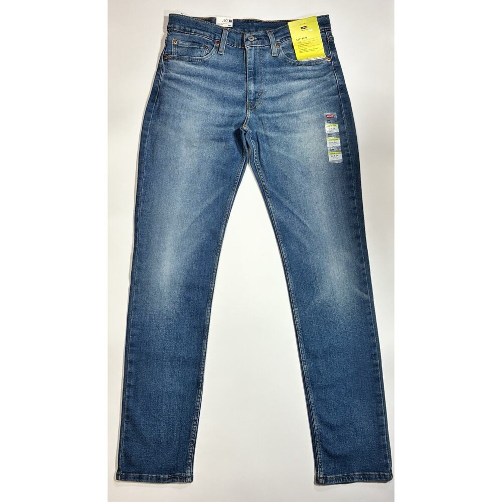 Levi Jeans Men’s 511 Slim 32x34 Blue Performance Flex Stretch Denim Pants NWT